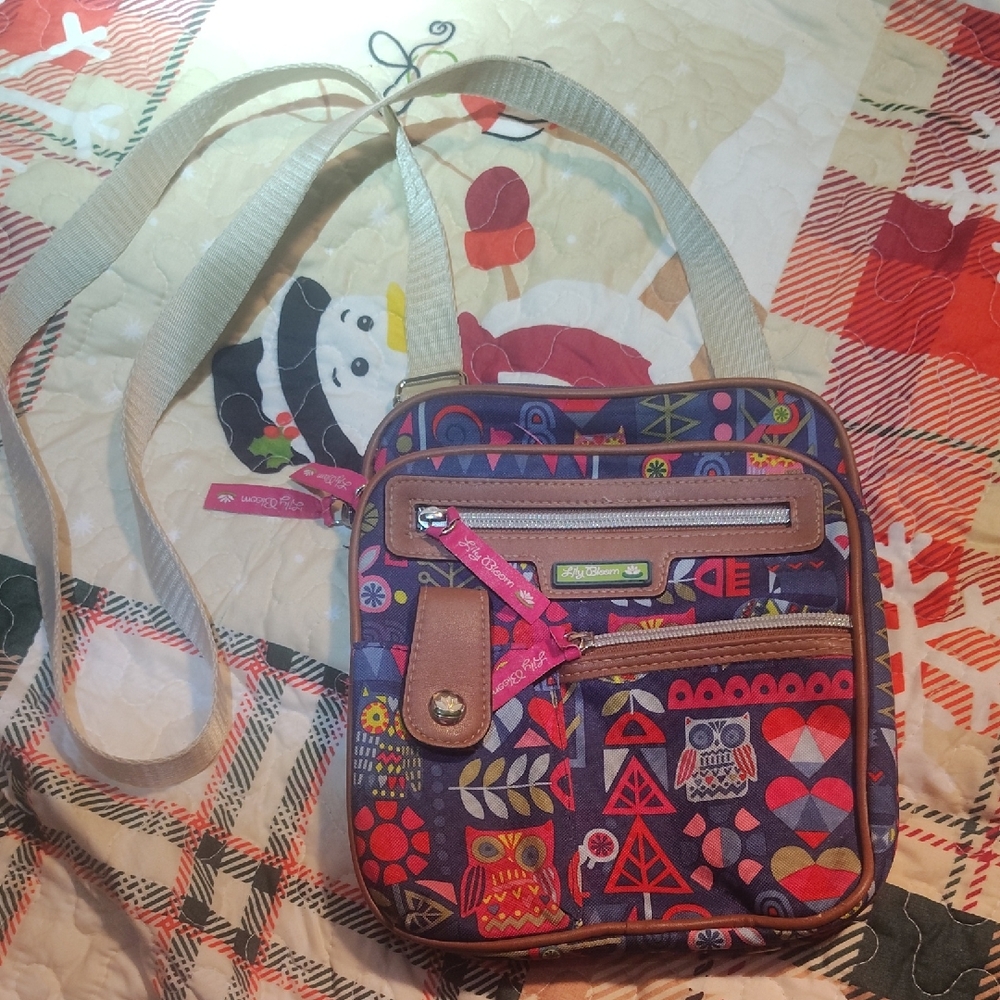 Lily Bloom Owl Crossbody Bag